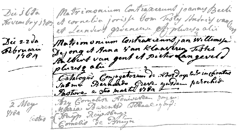 17840222 DTB RK-N'dorp huw Jan W d Jong - Anna v Klaaveren